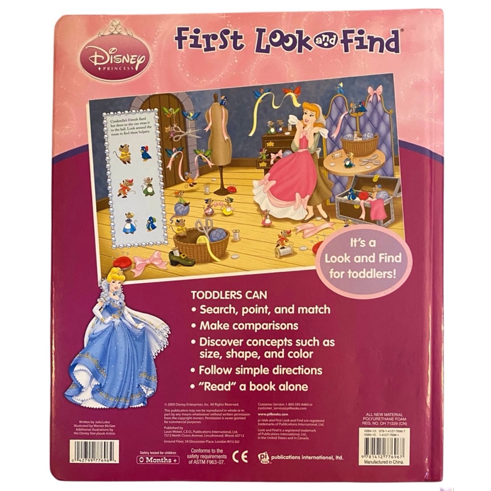 3/$30 Disney Princess First Look and Find Board Book - Picture 4 of 6